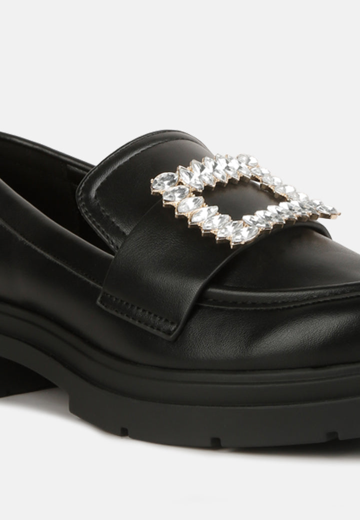Women Bossi Loafers With Buckle Embellishment