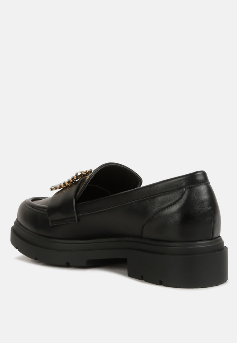 Women Bossi Loafers With Buckle Embellishment