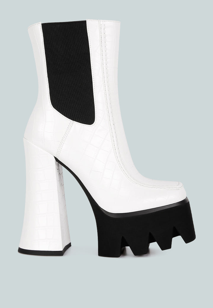 women high platform heel chelsea boots#color_white