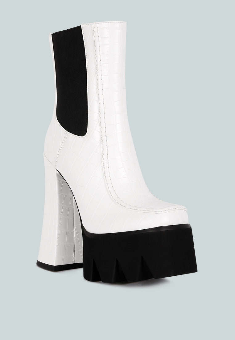 women high platform heel chelsea boots#color_white