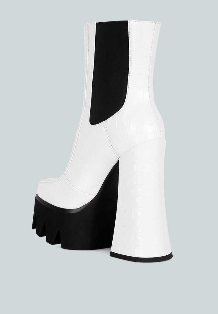 women high platform heel chelsea boots#color_white