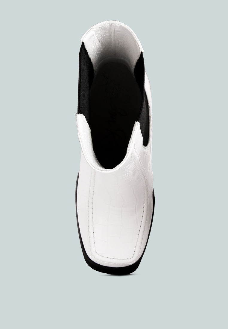 women high platform heel chelsea boots#color_white