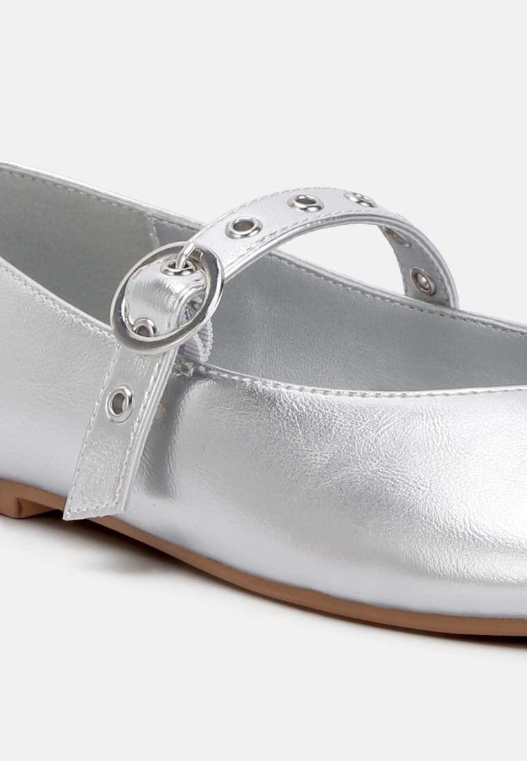 women mary jane ballerinas#color_silver