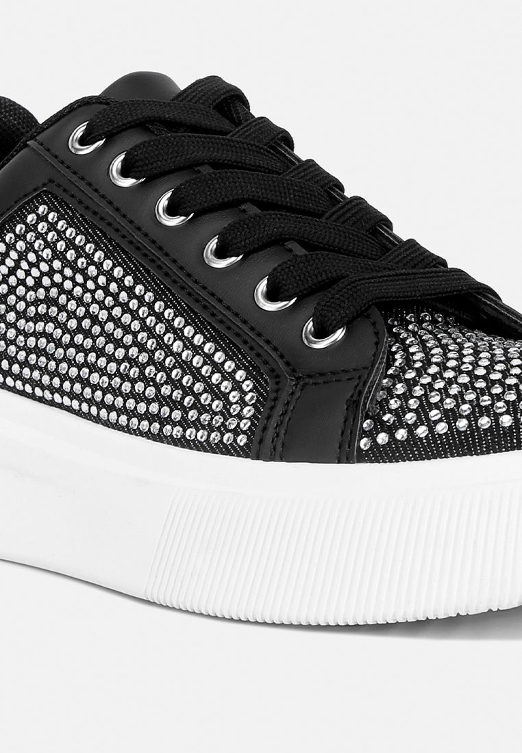 women embellished chunky sneakers#color_black