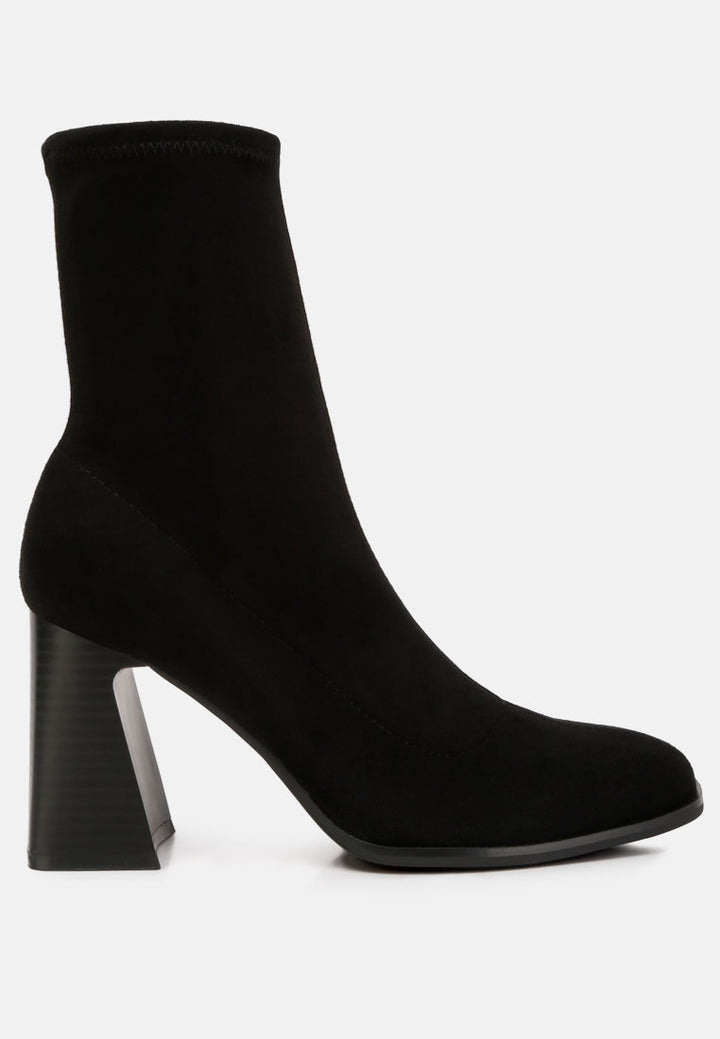 women candid flared block heel boots#color_black