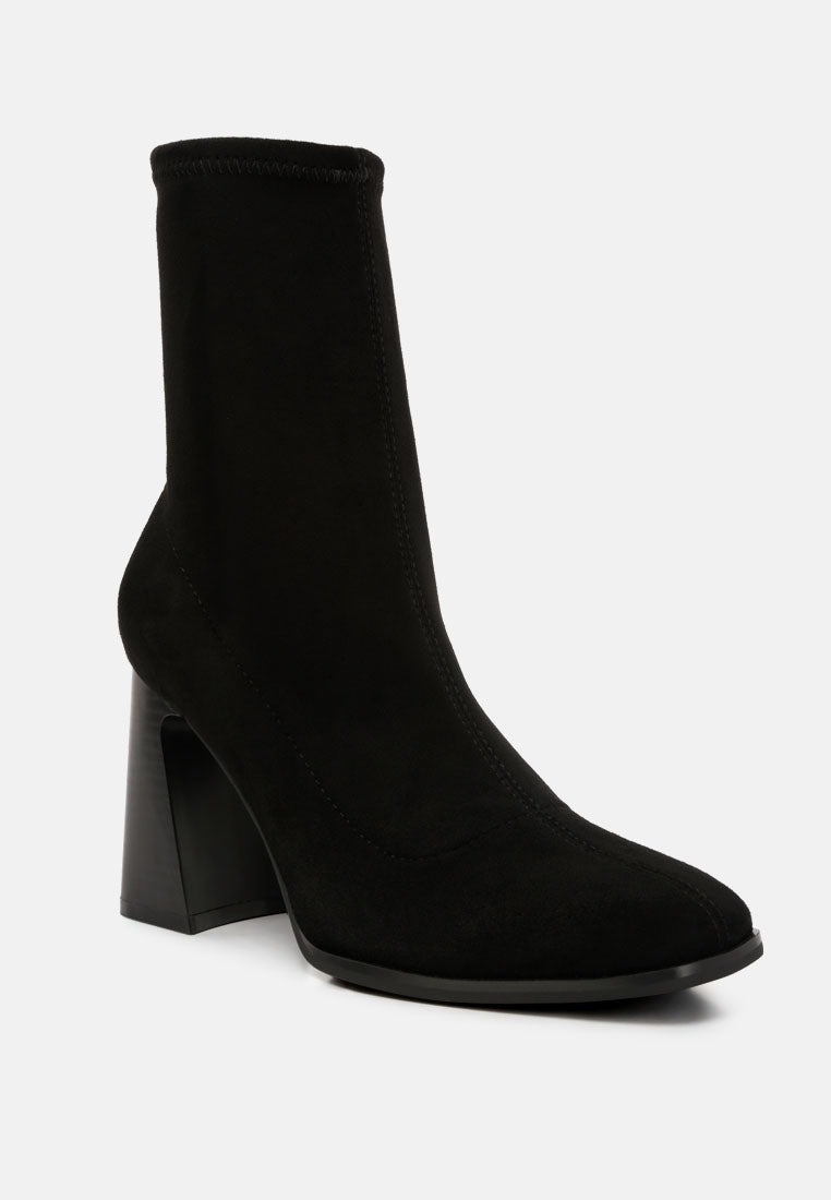 women candid flared block heel boots#color_black