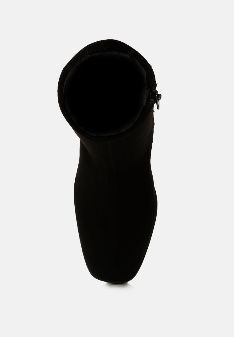 women candid flared block heel boots#color_black