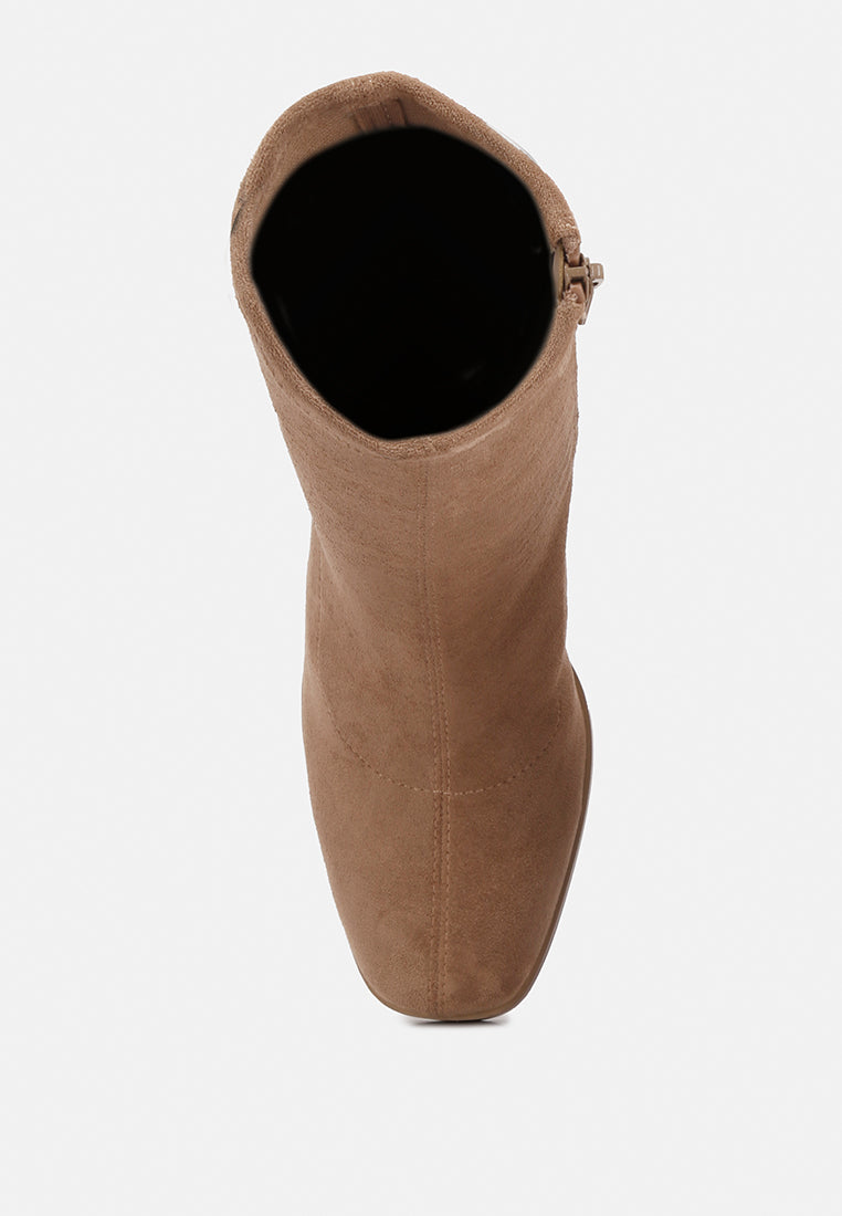 women candid flared block heel boots#color_taupe