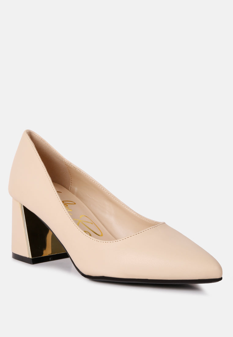 women block heel pumps#color_beige