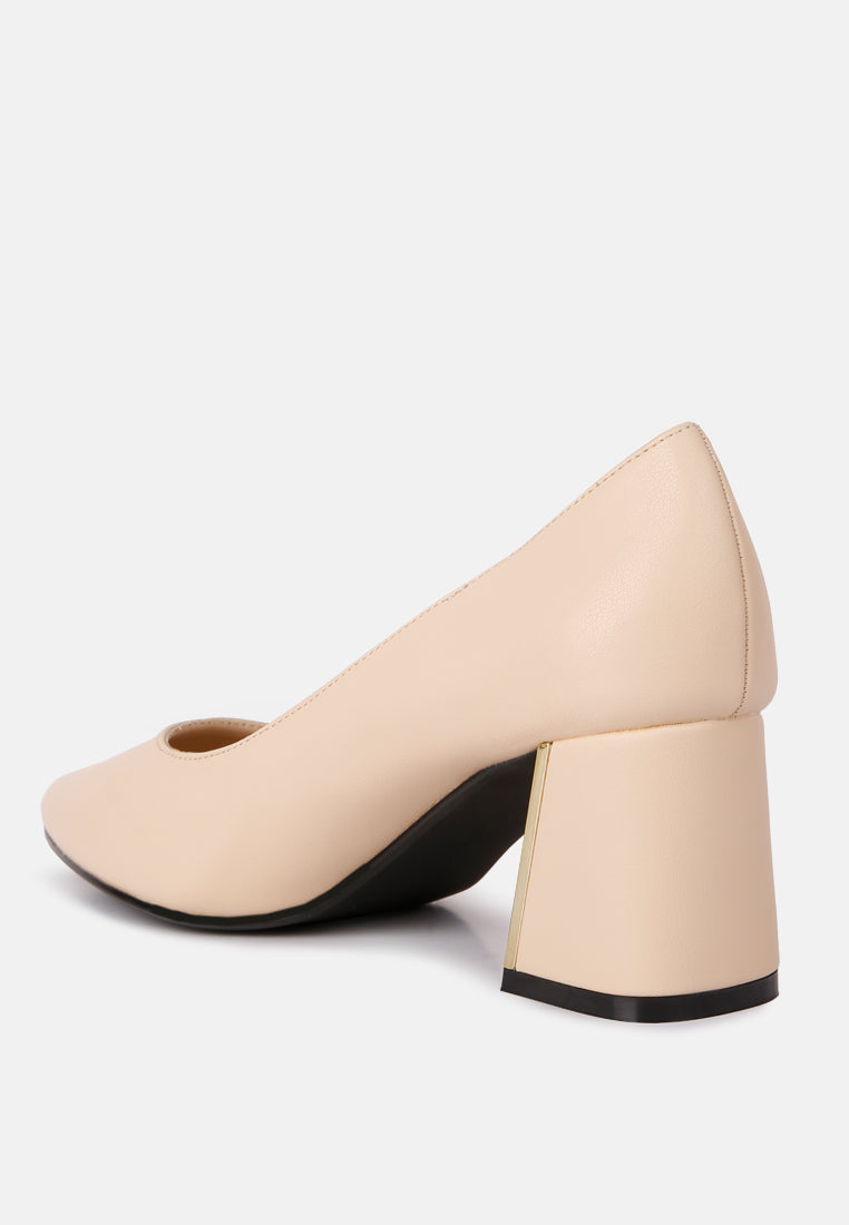 women block heel pumps#color_beige