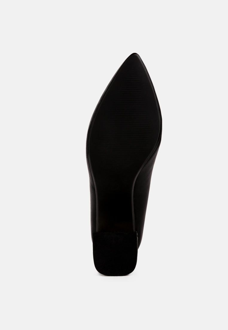 women block heel pumps#color_black