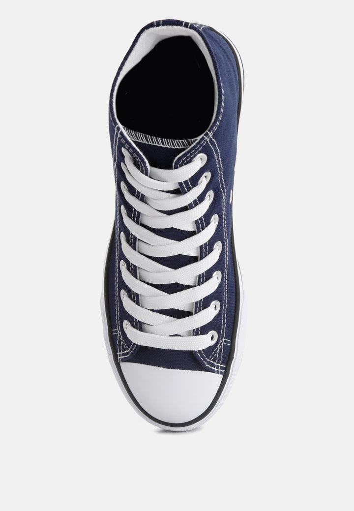 women high top basketball canvas sneakers#color_navy