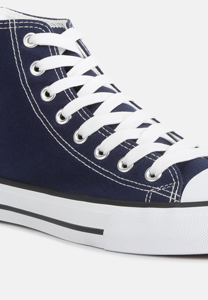 women high top basketball canvas sneakers#color_navy