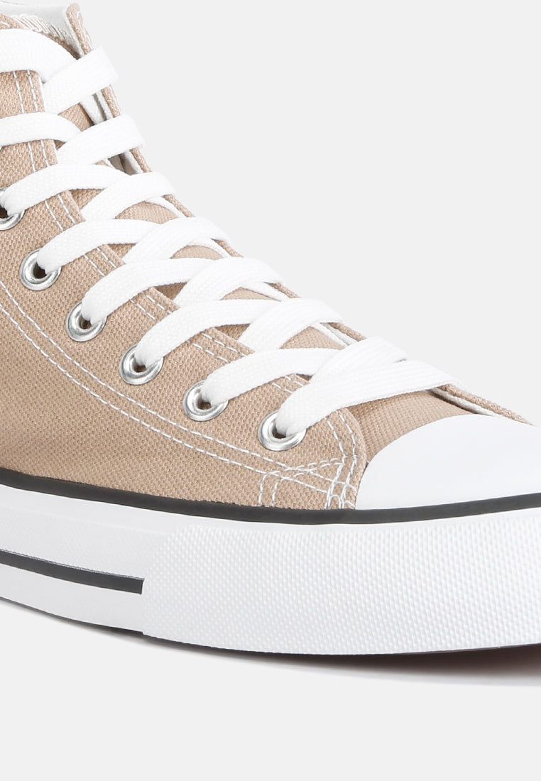 women high top basketball canvas sneakers#color_beige