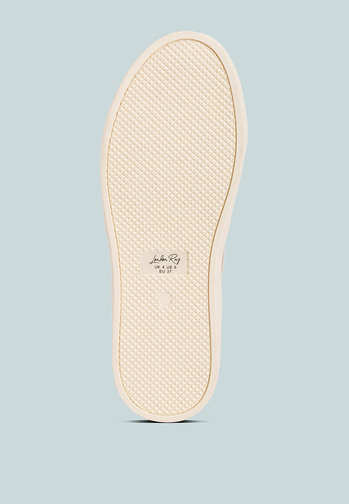 women panelling detail casual sneakers#color_blush