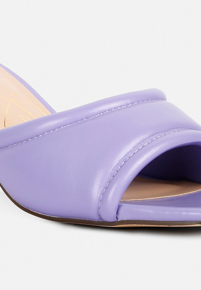 Women Quilted Block Heeled Sandals