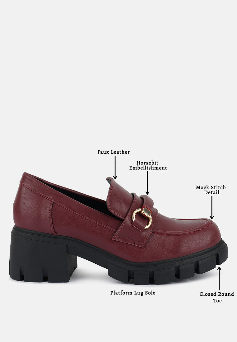 women chunky platform loafers#color_burgundy