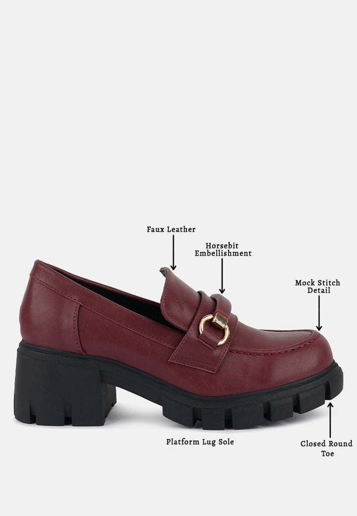 women chunky platform loafers#color_burgundy