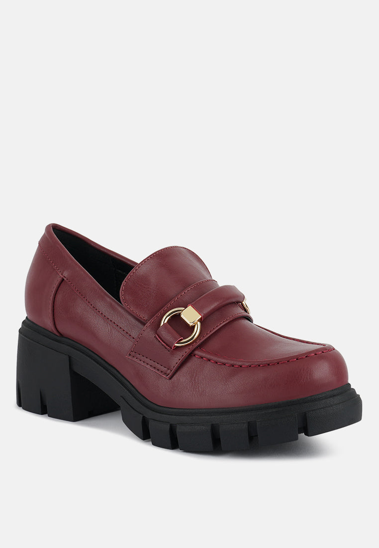 women chunky platform loafers#color_burgundy