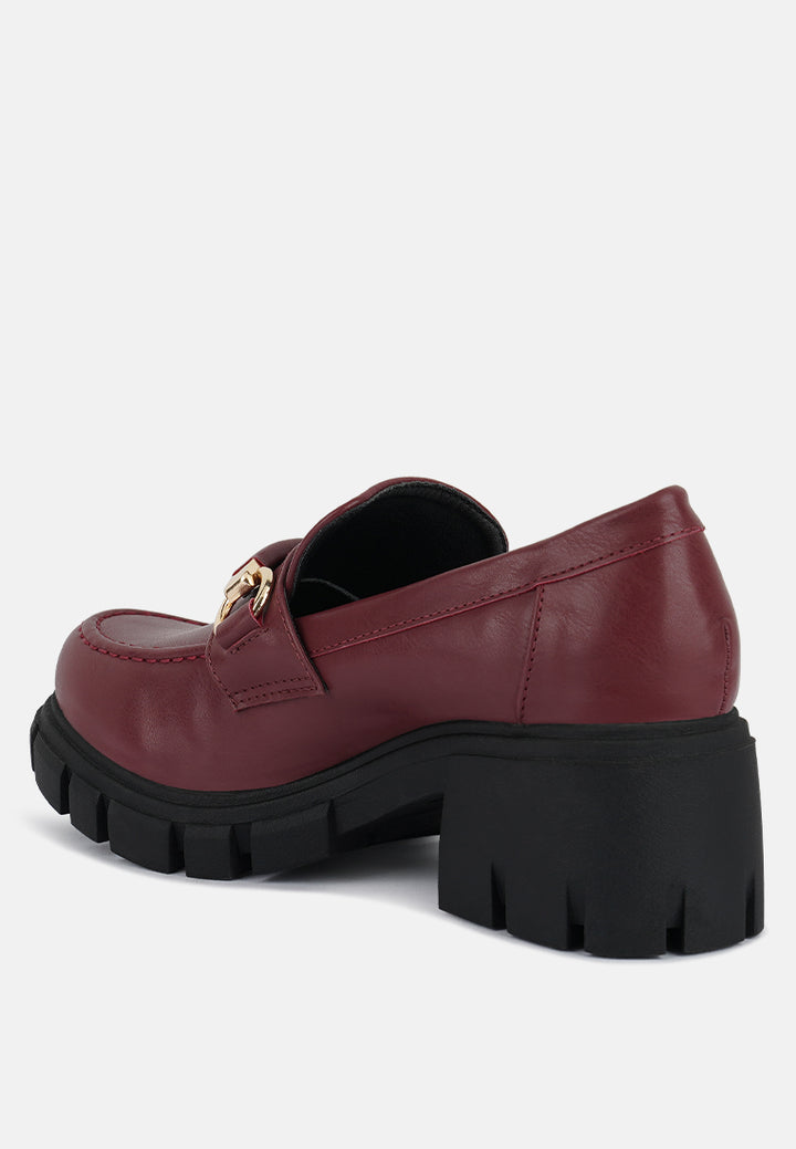 women chunky platform loafers#color_burgundy