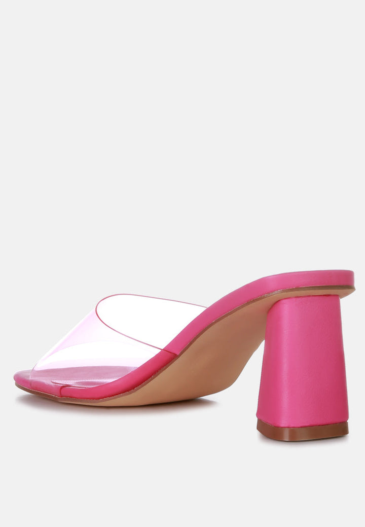 clear flirt clear strap slip on heel sandals by rag#color_pink