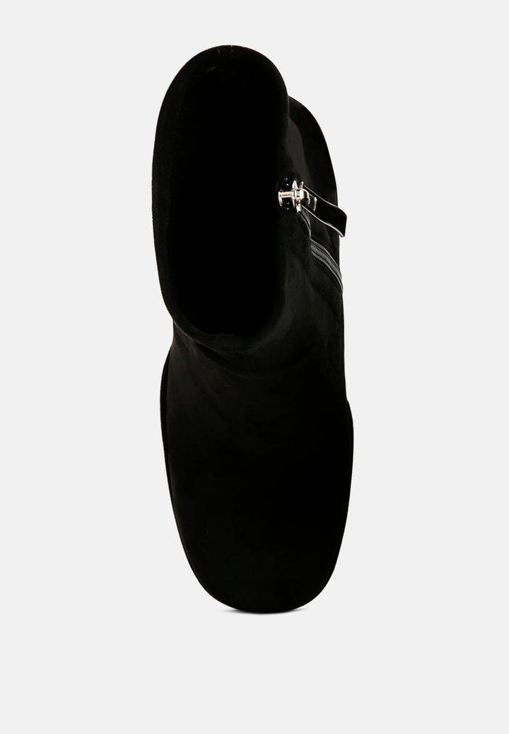 women high heeled ankle boot#color_black