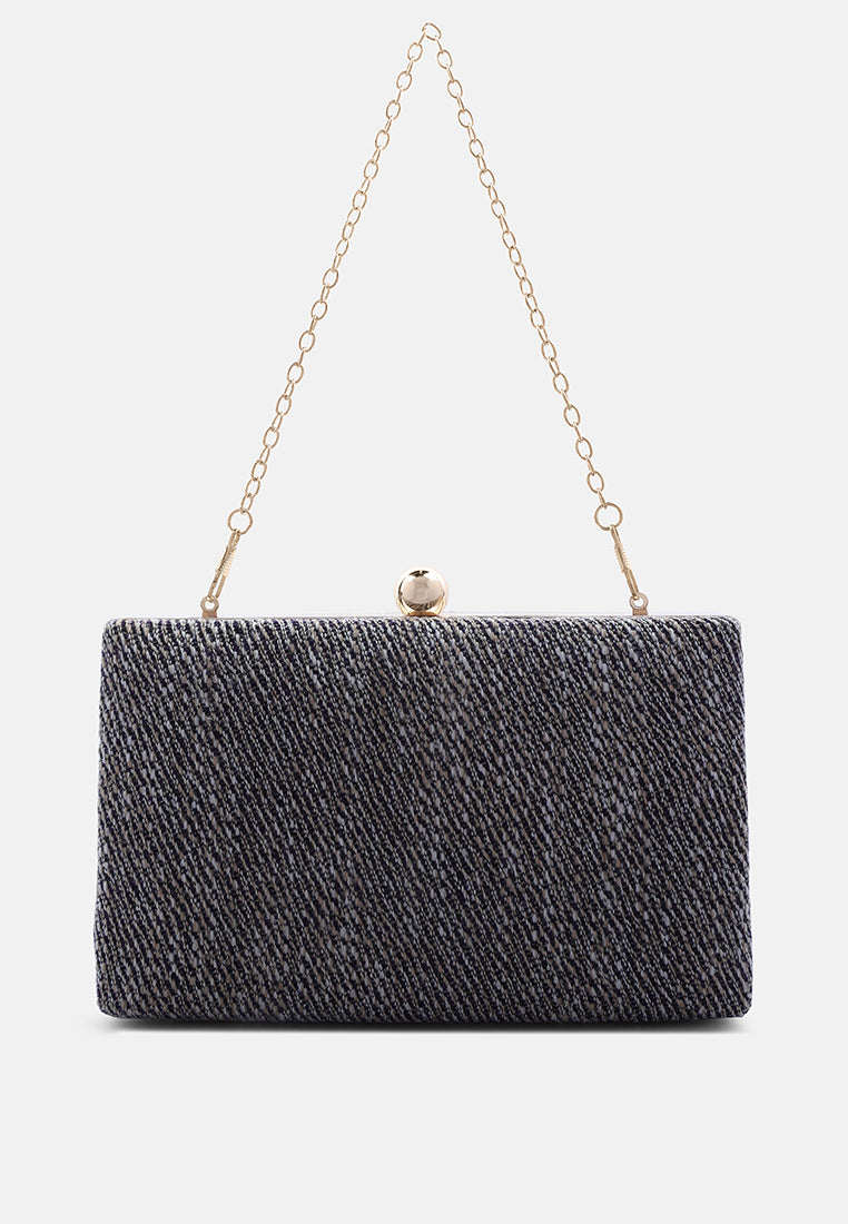 creative weave clutch bag#color_dark-grey