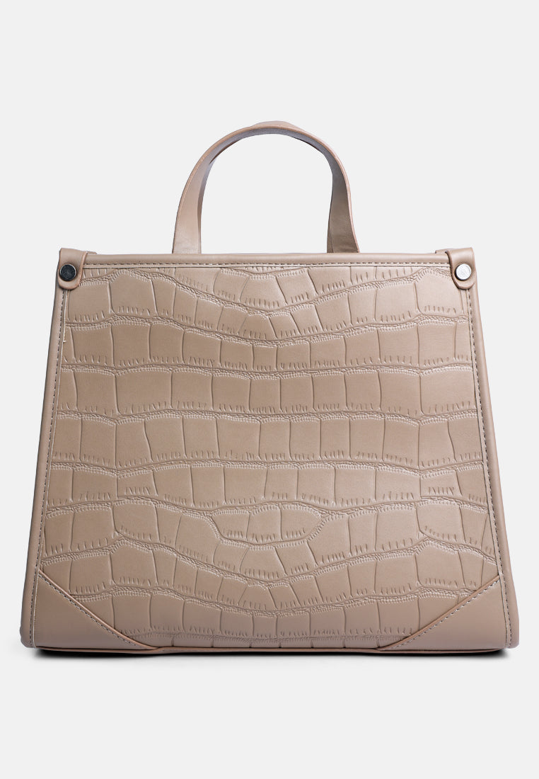 croco hand bag#color_khaki