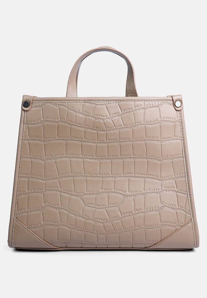 croco hand bag#color_khaki