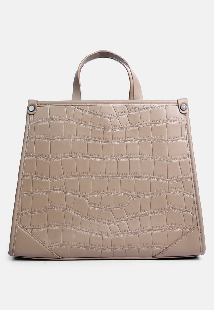 croco hand bag#color_khaki