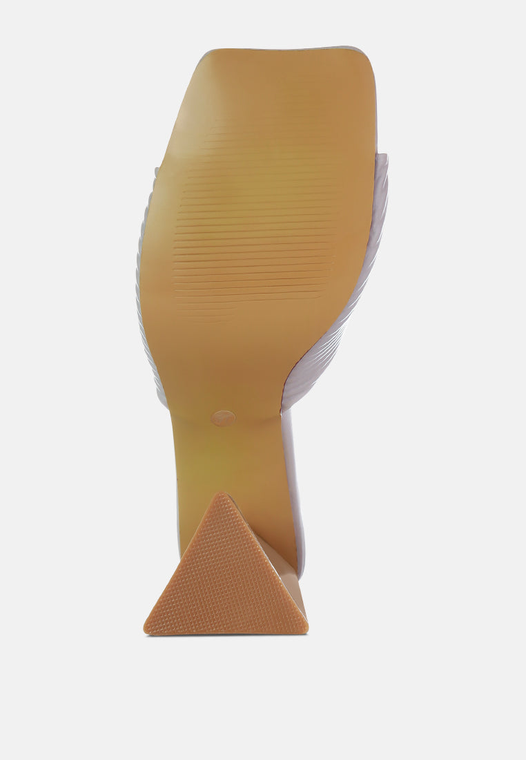 women twist strap block sandals#color_grey