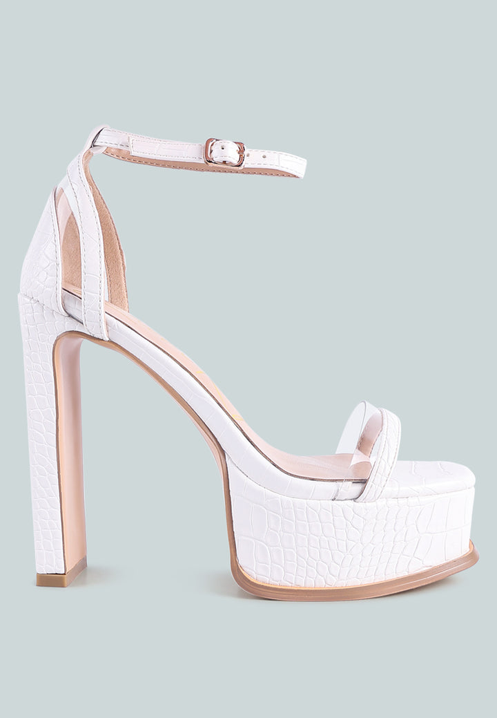 women high heeled chunky sandals#color_white