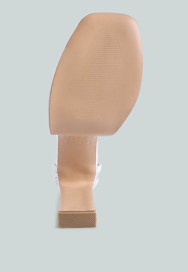 women high heeled chunky sandals#color_white