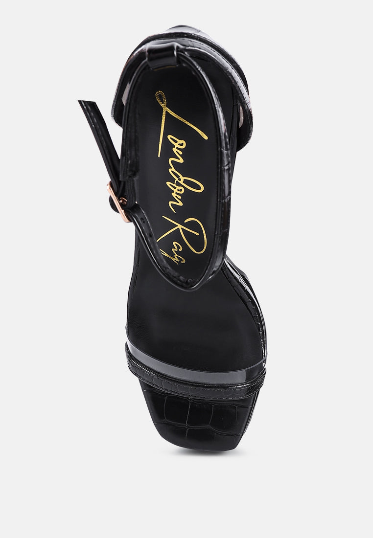 women high heeled chunky sandals#color_black