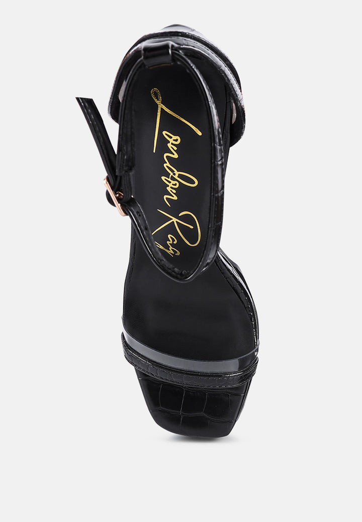 women high heeled chunky sandals#color_black