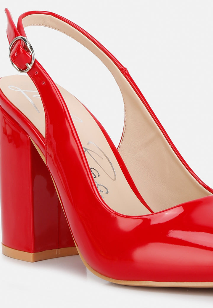 women dalaney slingback high block sandals#color_red
