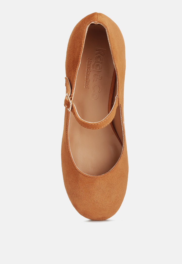 Women Block Heel Mary Janes