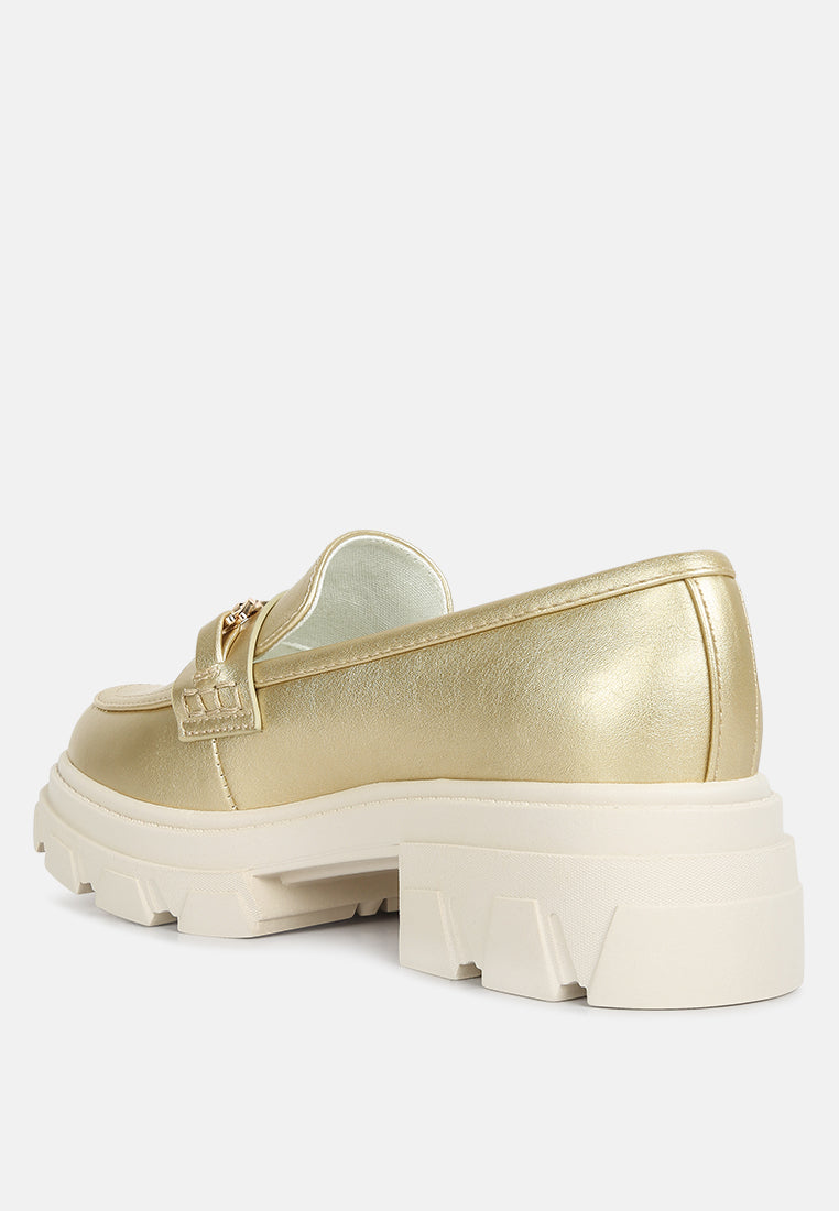women darlina metallic platform loafers#color_gold