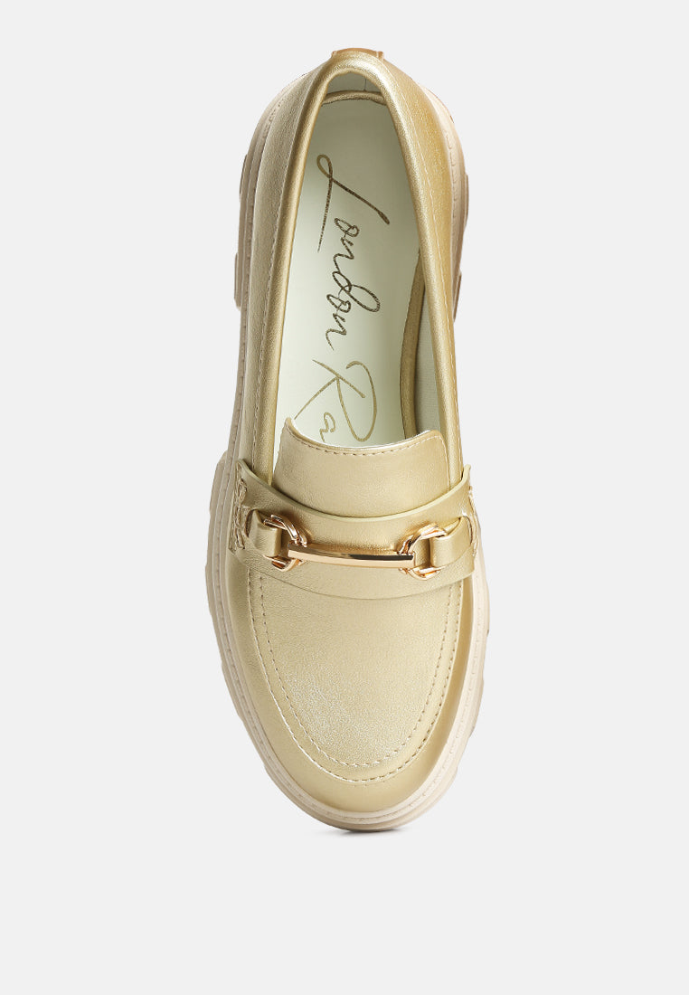 women darlina metallic platform loafers#color_gold