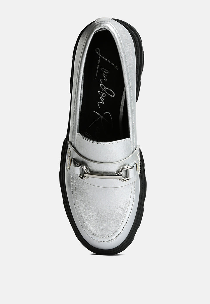 women darlina metallic platform loafers#color_silver
