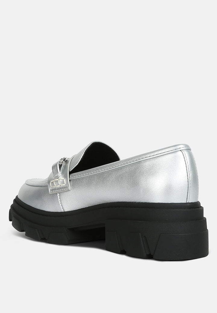 women darlina metallic platform loafers#color_silver