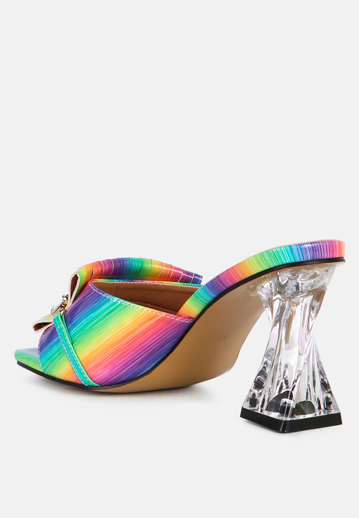 women clear heel jewel sandal#color_multicolor