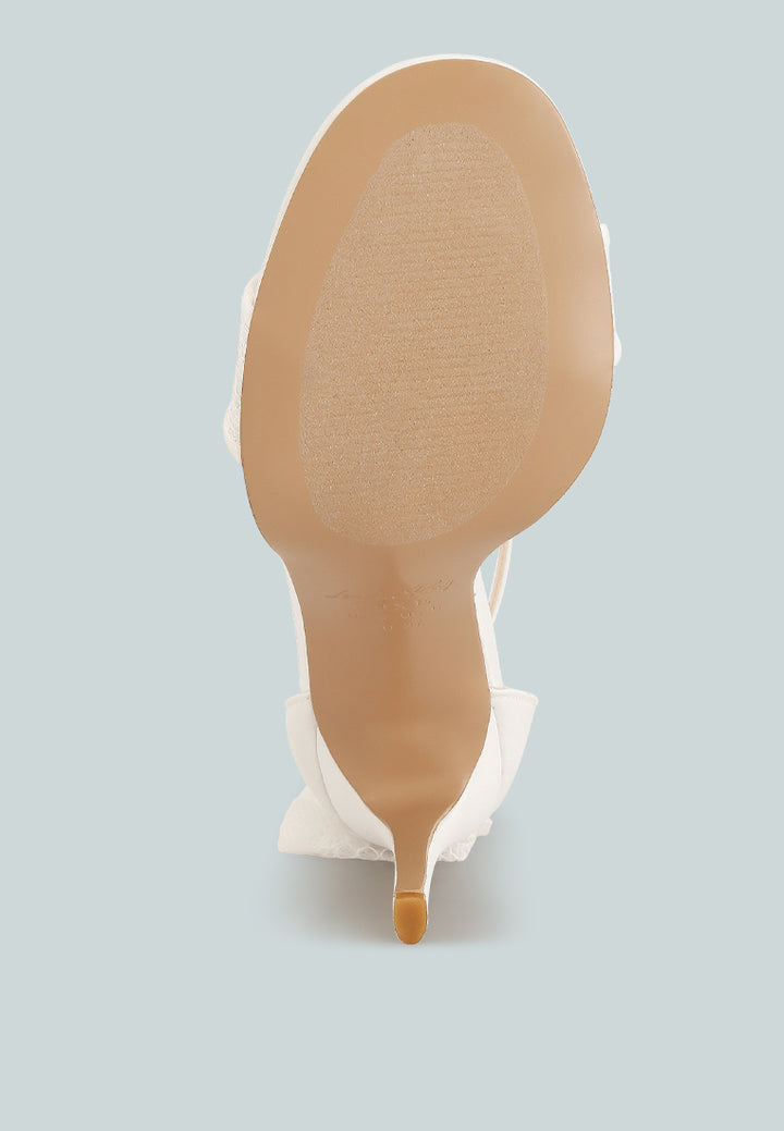 bow detail lace stiletto sandals#color_white