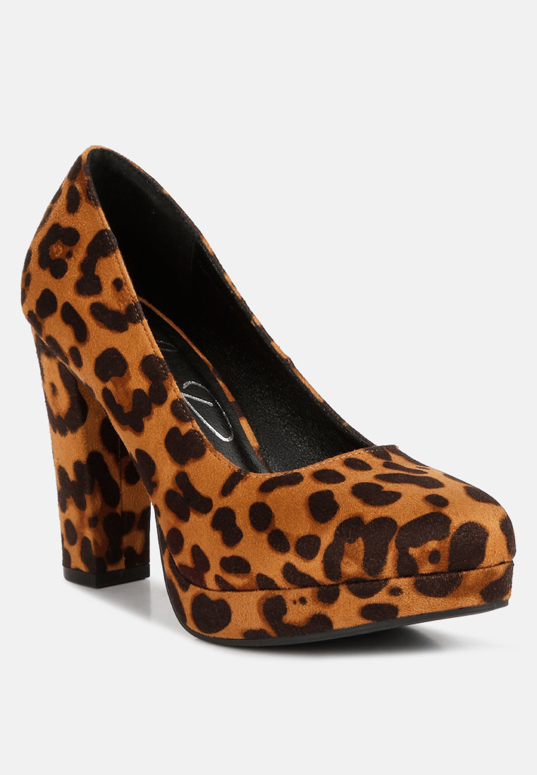 women delia suede block heel pumps#color_brown