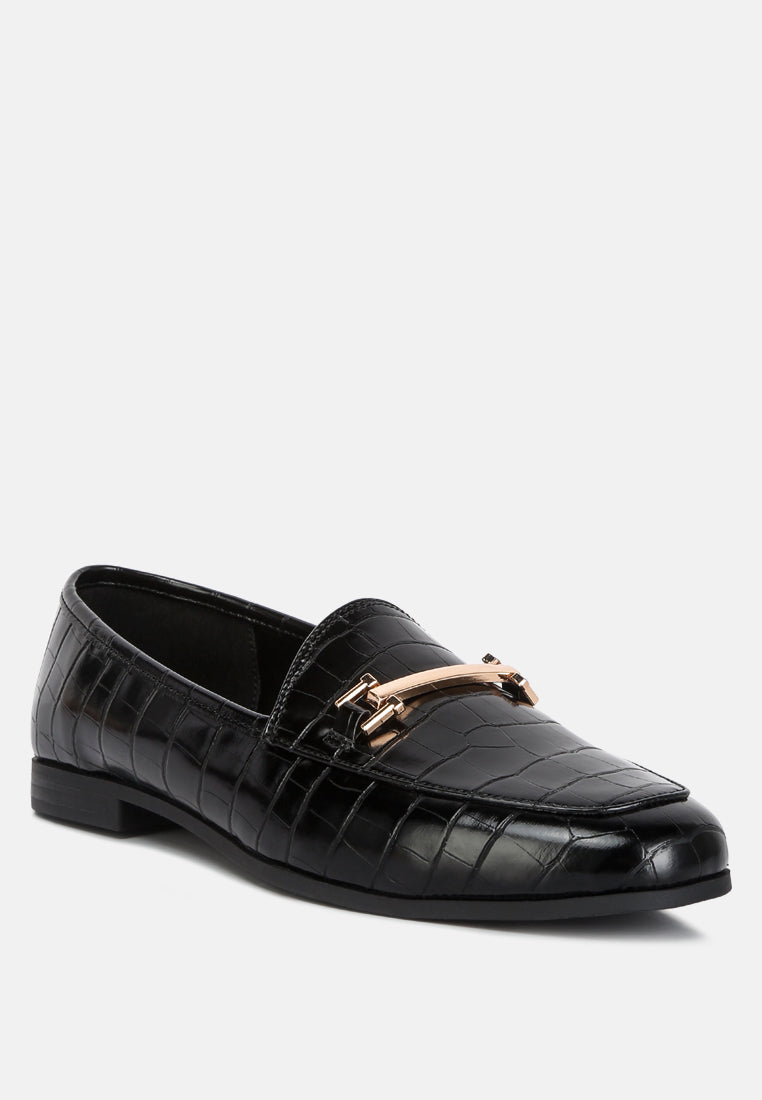 women street-smart horsebit embellished loafers#color_black