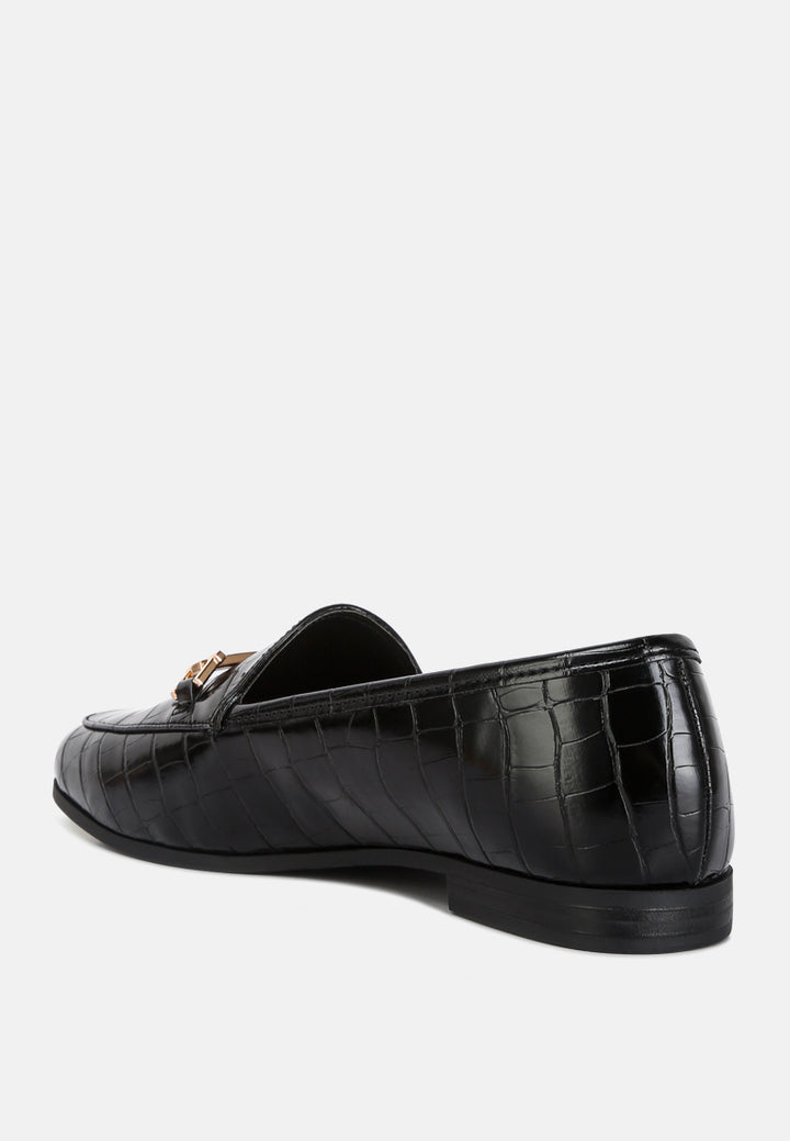women street-smart horsebit embellished loafers#color_black
