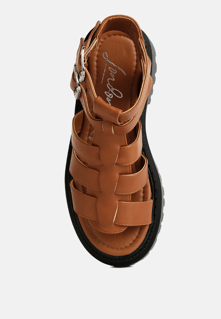 women flatform gladiator sandals#color_tan