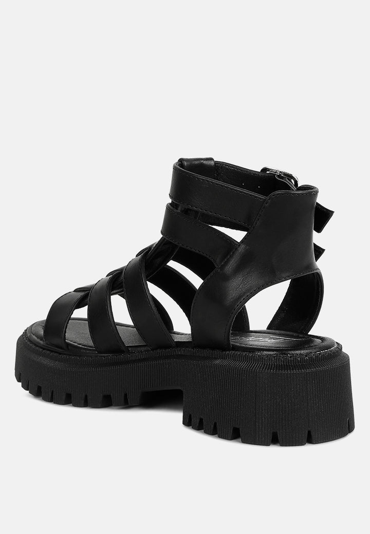 women flatform gladiator sandals#color_black