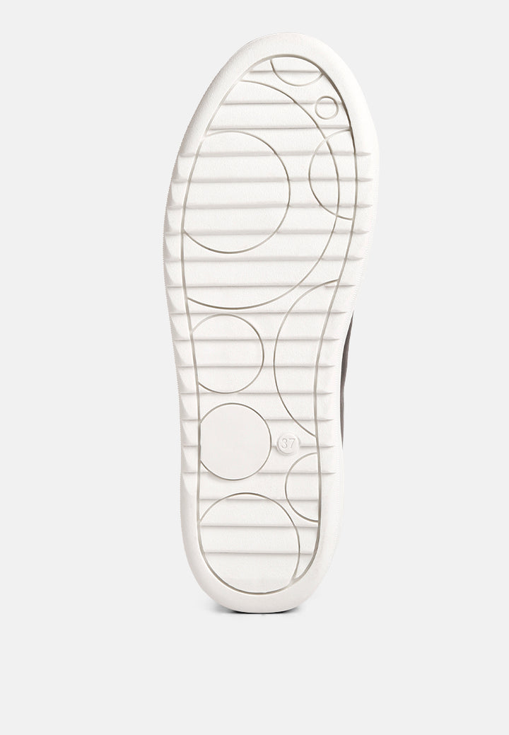 women metallic accent sneakers#color_black