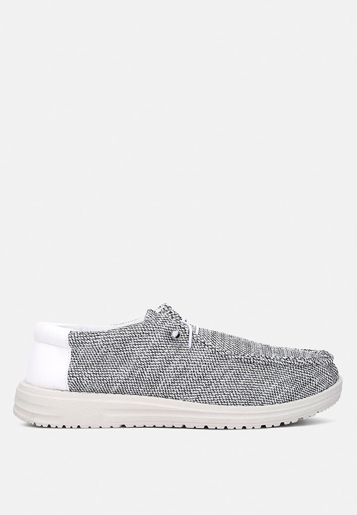 Men's Drawstring Lace Flatform Heel Shoes